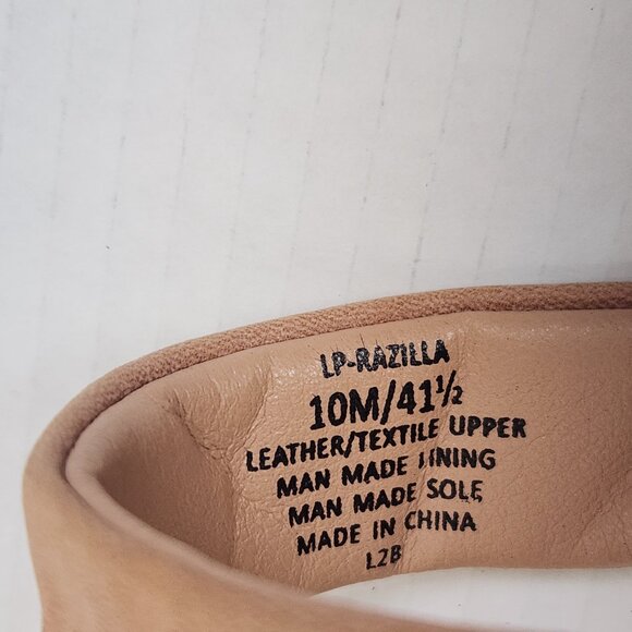 Lucky Brand Size 10M Razilla Leather Upper Neutral Tones Boho Women's Sandals - Picture 6 of 7